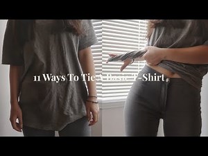 11 Ways To Tie A Basic T-Shirt | Как Завязать Футболку | Oversized T-Shirt Hacks | Лайфхаки