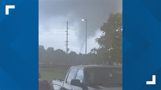 Small tornado spotted in Beaumont as Beryl comes to Texas