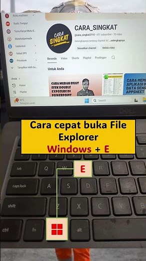 Cara cepat membuka file explorer #tipsandtricks #tutorial #lifehacks #windows #fileexplorer
