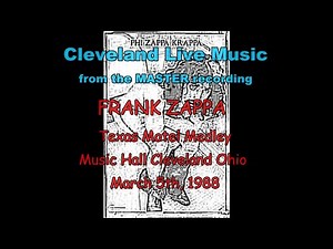 Frank Zappa - Texas Motel (Norwegian Wood + Strawberry Fields Forever) Cleveland OH 3/5/88 BEATLES