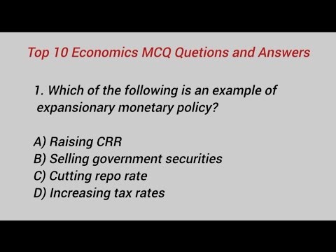 Today's 10 Important Economics MCQ Questions and Answers 