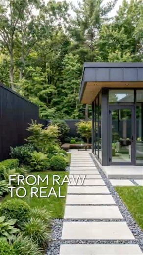 Modern Courtyard Garden Transformation | Minimalist Landscape Design Reveal #designinspiration