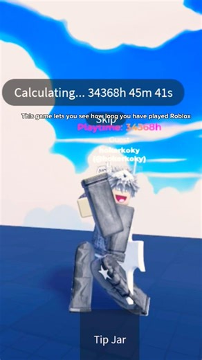 This game lets you see how long you have played Roblox #time #roblox #robloxgames