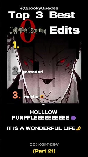 Ranking the Best JJK Edits 21 #jjk #ranking #anime