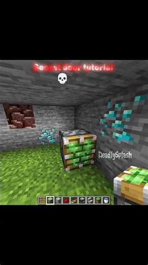 Minecraft secret door tutorial 🤫 #minecraft #minecraftshorts