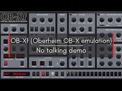FREE SYNTH: OB-Xf (Oberheim OB-X Emulation) - No talking demo