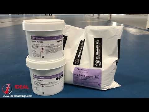 Ideal Coatings Poly-Crete SLB Urethane Cement Installation