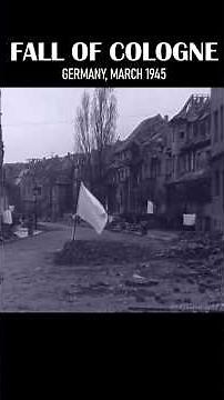 WW2: Battle of Cologne Real Film Footage, Germany 1945 #ww2 #history #military