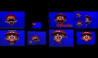 Mix of 8 videos from youtube : ATTACK OF THE MARIO HEADS