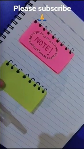 |how to use sticky notes in cute way🤗|subscribe for more🙏| #cute #viral #ytshort #art #paper #notes