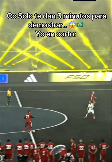 Jugando ante 40 mil personas en el Estadio de Palmeiras