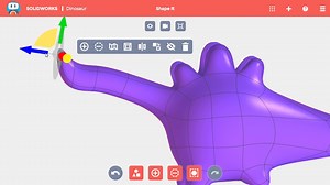 SOLIDWORKS Apps for Kids How-To: Shape a Dinosaur