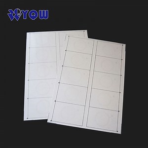[Hot Item] Tk4100 White PVC Inlay A4 2*5 A3 3*8 / 5*5 Layout RFID Card Prelam Sheet