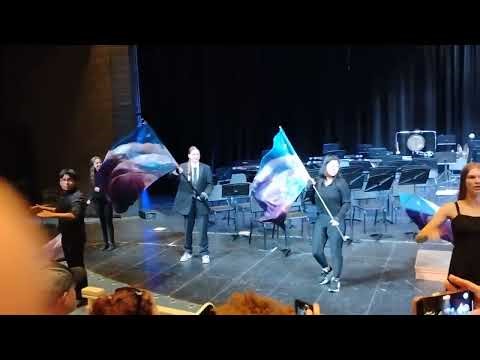City High School Marching Band close out the band concert