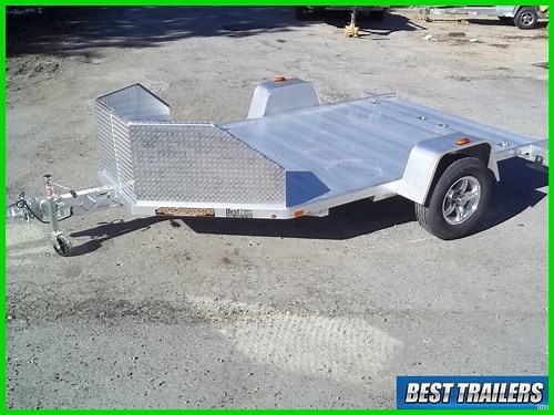 2026 aluma MC210 New double motorcycle aluminum utility trailer 7x12 bike | eBay