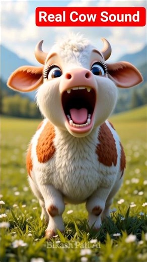 So Cute Baby Cow Sound 🐮 | Real Calf Mooing & Natural Animal Voice #Shorts