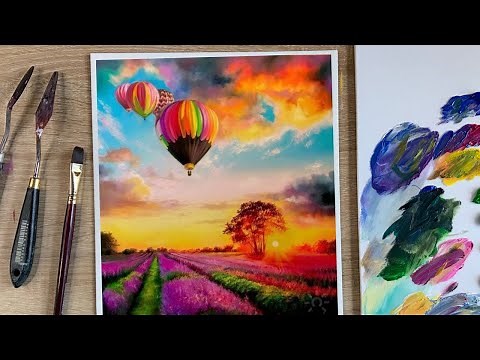 Воздушные шары акрилом / Развиваем творческие способности
