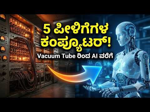 Computer Generations Explained in Kannada | 1st to 5th Generation | Computer Fundamentals