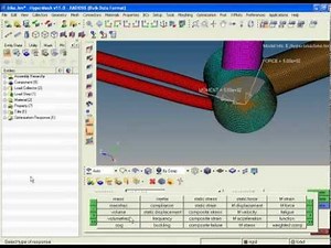 HyperMesh Bike frame analysis part2 optistruct step by step