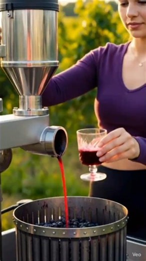 🍇Farm-Fresh Tech | Swiss Girl Farmer Runs ROBOTIC Juice Machine | In Vineyard From Vine to Glass