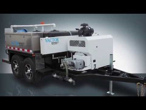 How To Clean Small Sewer Lines With the Trailer Jetter Vactor Ramjet by Haaker Equipment