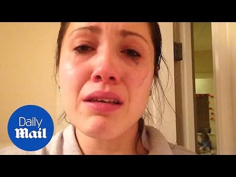 Upsetting footage shows a mother suffering a panic attack