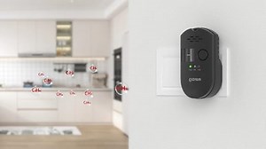 Plug-in-Gasmelder für LPG/Erdgas/Kohlenstoffgas-Detektor mit akustischem Alarm, LED-Digitalanzeige und Überwachung von Methan, Propan, Butan und brennbaren Gasen (2er Set)