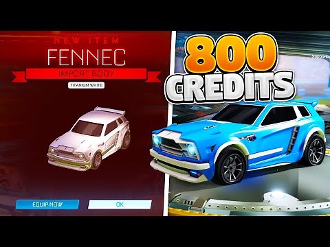 TITANIUM WHITE FENNEC FOR ONLY 800 CREDITS In The ITEM SHOP On Rocket League!