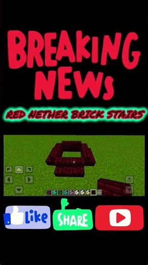 how to place red nether brick stairs in minecraft