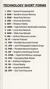 20 Tech Terms You Should Know! 💻🔥 Know them all? Like & Subscribe for more smart tips! 🔔✨