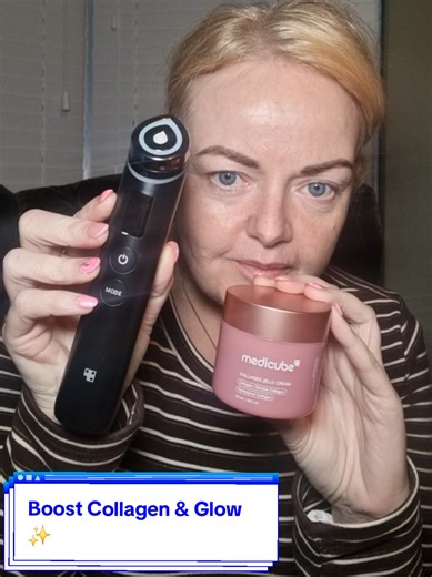 ✨ The @medicube UK Collagen Glass Glow Routine Set has 2 essentials – Age R Booster Pro device & Collagen Jelly for youthful, plump skin 💖 🎁 Currently on offer with vouchers – perfect Mother’s Day gift or treat yourself glow! @medicube_pr @medicube global #affordableskincare #kbeauty #skincare #skincaredevice #beautygifts