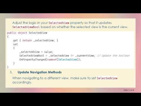 How to Disable the Current Button in WPF Navigation Using MVVM