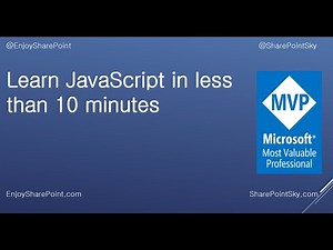 Learn JavaScript in less than 10 minutes