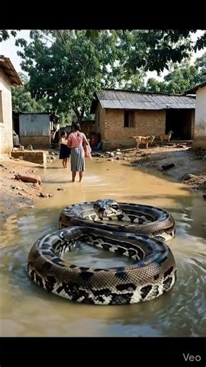 🐍 River Attack Alert! Gaon Mein Dikha Dangerous Snake