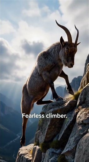 Mountain Goat That Went Extinct in 2000 🐐🐐 #PyreneanIbex #ExtinctAnimals #WildGoat #MountainAnimals