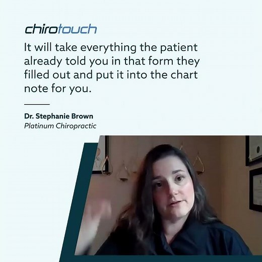 Dr. Stephanie Brown ChiroTouch Testimonial