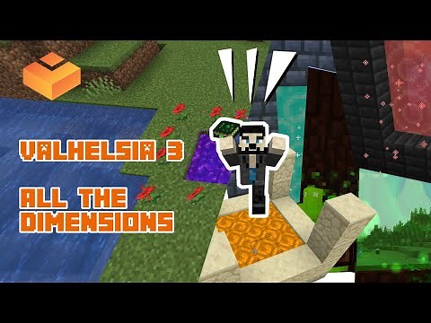 All the Valhelsia 3 Dimensions: Twilight Forest, Atum, Blue Skies, and Alfheim! | Minecraft 1.16