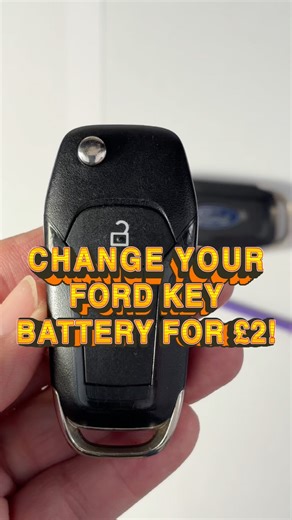 How to change Ford Focus Flip Key Battery (CR2032)#shorts