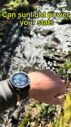 Garmin Fenix 8 Solar—my stats on a shaded river walk!