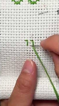 Master Cross Stitch Outlining! 🧵 #Shorts