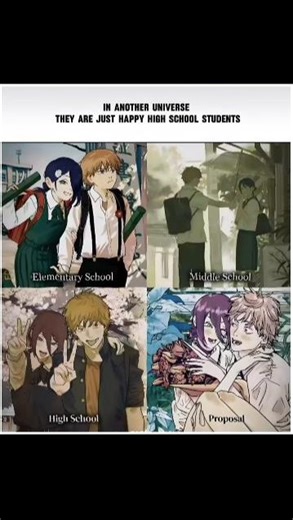 In another universe… pain never found them #chainsawman #denji #reze #anime