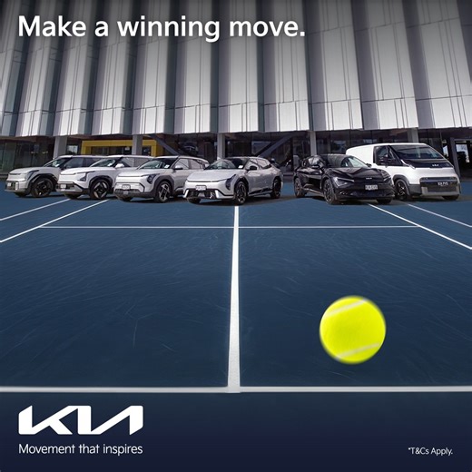 18 reactions · 8 comments | Want to score tickets to the Australian Open in 2026? Make a winning move with Kia. We have ONE double pass to giveaway!  To enter, make sure you’re following us, like this post and tell us which Kia EV ⚡you’d like to test drive – EV3, EV4, EV5, EV6, EV9 or the upcoming PV5. #MovementThatInspires #MoveDifferent #AusOpen T&Cs apply: bit.ly/4i762vq | Kia New Zealand | Facebook