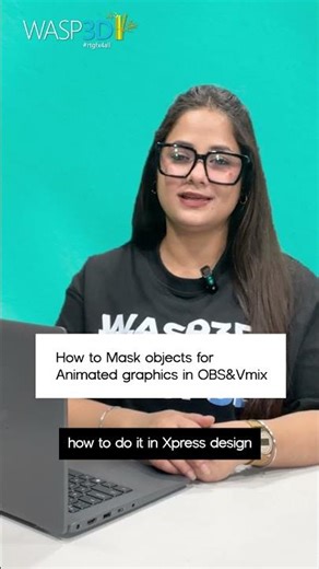 How toMask objects for Animated graphics in OBS&Vmix |@WASP3DOfficial