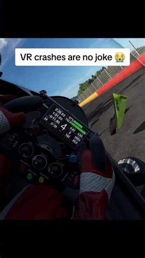 VR crashes are NO joke 😭💔 #f1 #projectcars2 #vr