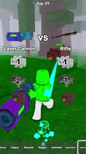 Laser Cannon VS Rifle 😧