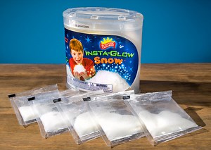 Insta-Glow Snow: Just add water to make glow-in-the-dark faux snow!