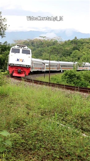 Melihat Keindahan Kereta Meliuk Ketika Melewati Tikungan | Videokereta Api Id