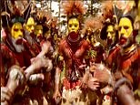 Papua New Guinea villagers perform at the Mt. Hagen festival