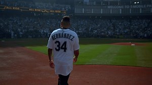 Félix Hernández's first pitch