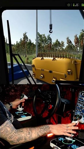 FS25 Heavy Haul: Manitex Truck Crane Loading CAT D11 Blade 🚜⚙️ #farming #simulator #fs25